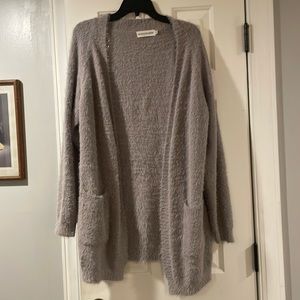 Glamour south fuzzy purple cardigan